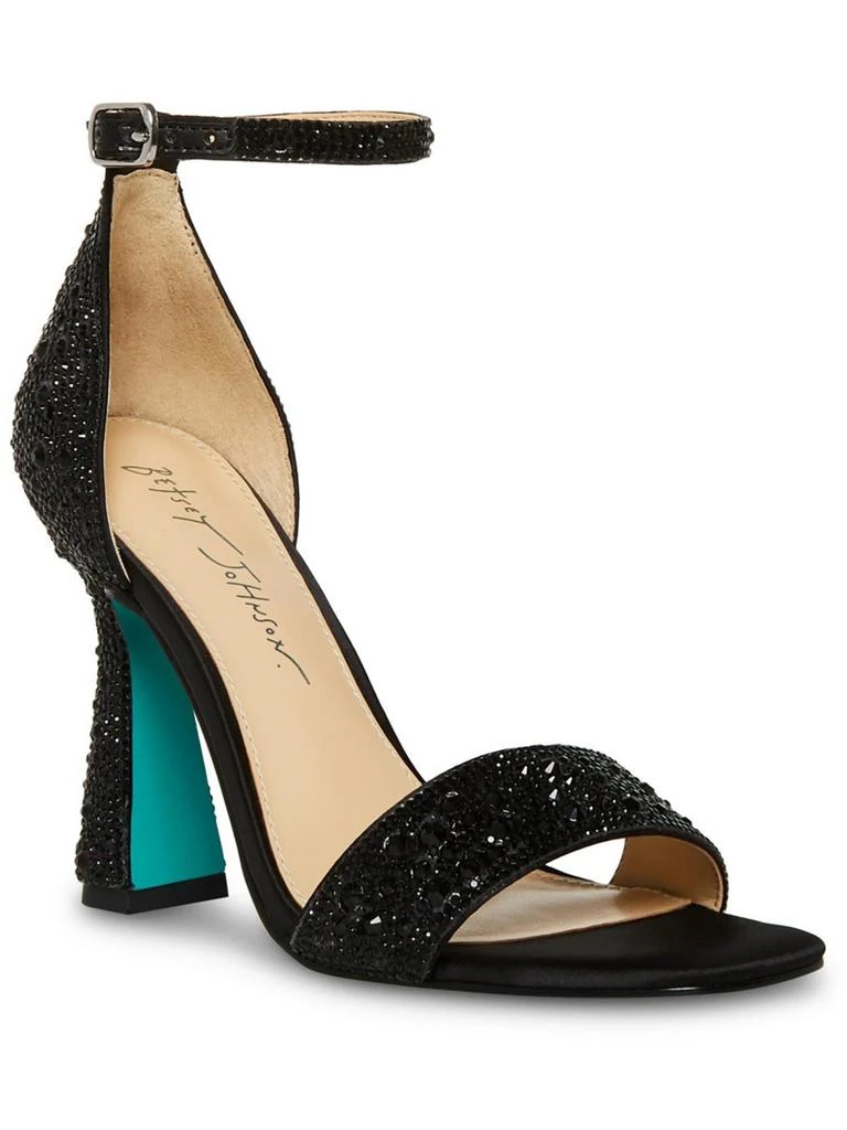 Betsey Johnson Dani Womens Satin Embellished Heels 4
