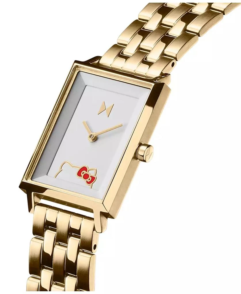 MVMT Women's Signature Square Hello Kitty Gold-Tone Stainless Steel Watch 24mm 2