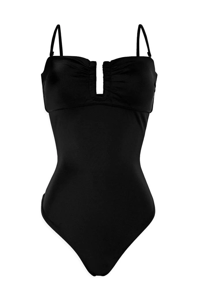 Onia Pauline cutout gathered swimsuit 1