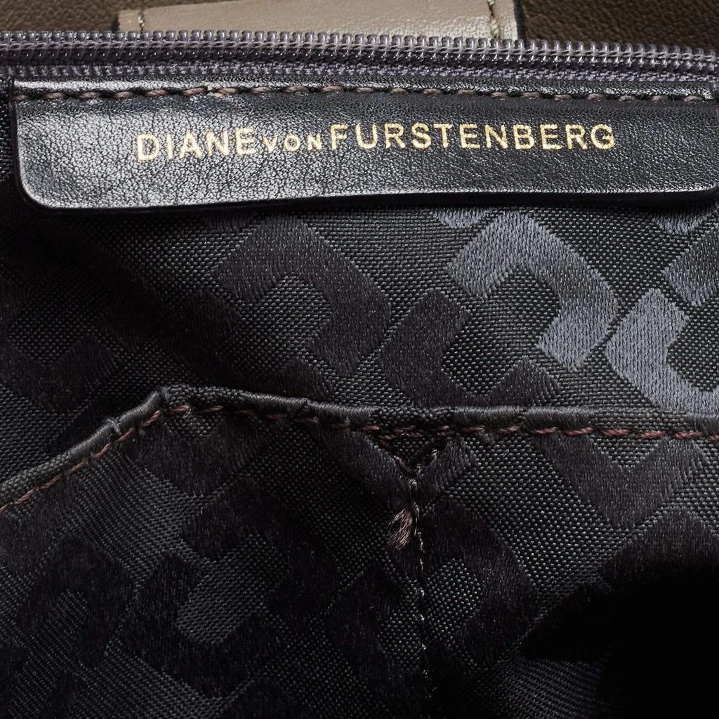 Diane von Furstenberg Diane Von Furstenberg Grey Leather Large 440 Gallery Secret Envelope Tote 16