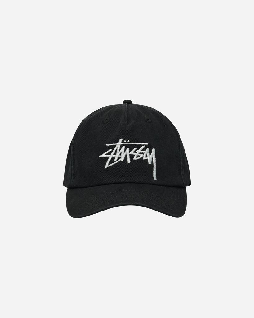 STUSSY Big Stock Snapback Cap Shadow Black