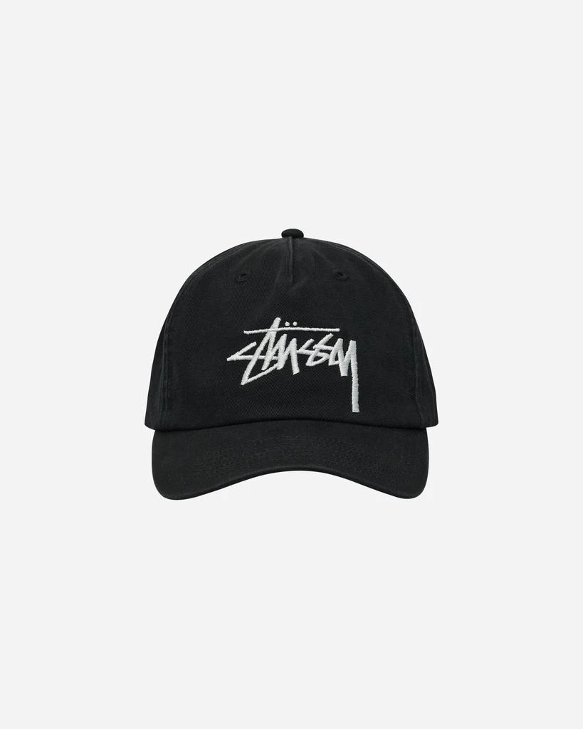 STUSSY Big Stock Snapback Cap Shadow Black 2