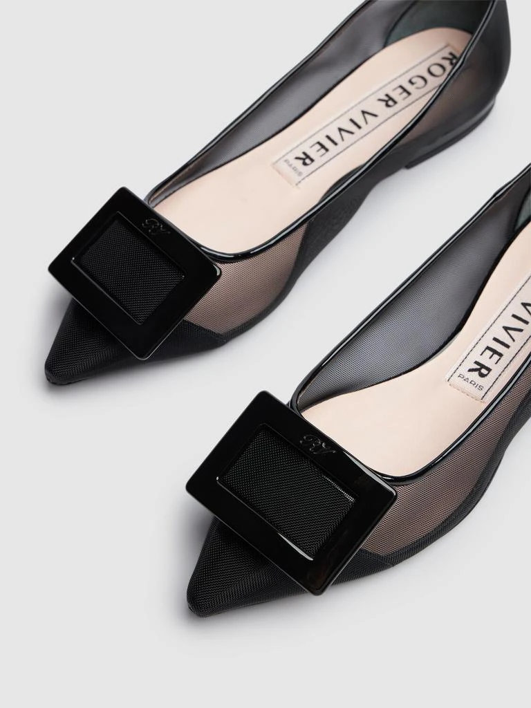 Roger Vivier 5mm Gommettine Mesh Ballerina Flats 3