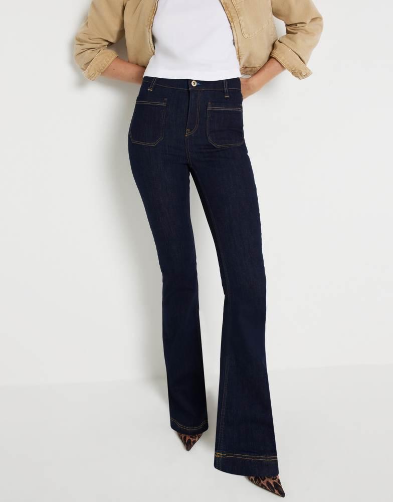 River Island River Island flare jean in darkwash blue