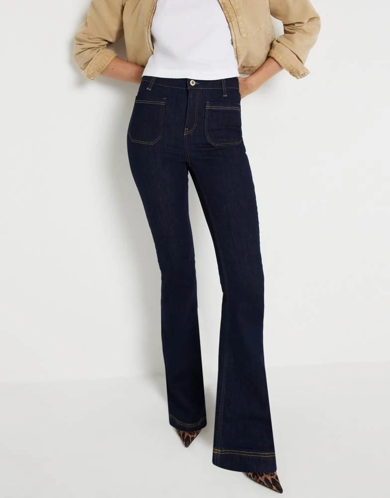 River Island River Island flare jean in darkwash blue 2