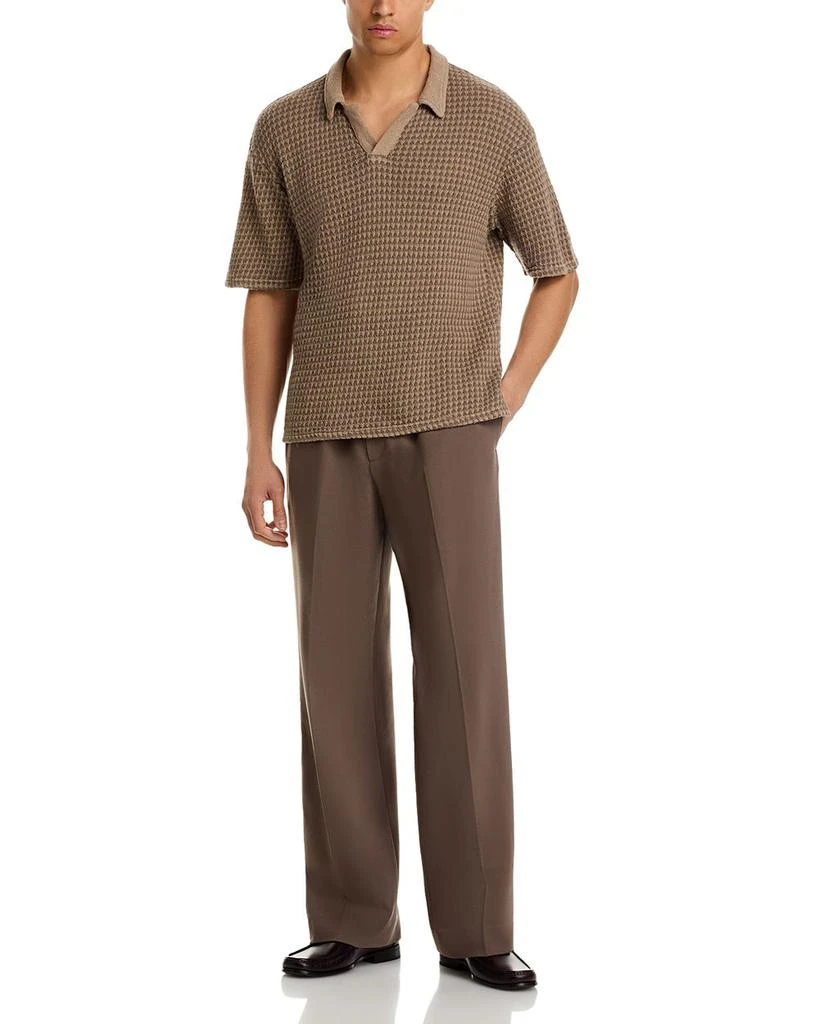 Officine Générale Regular Fit Knit Polo Shirt 2