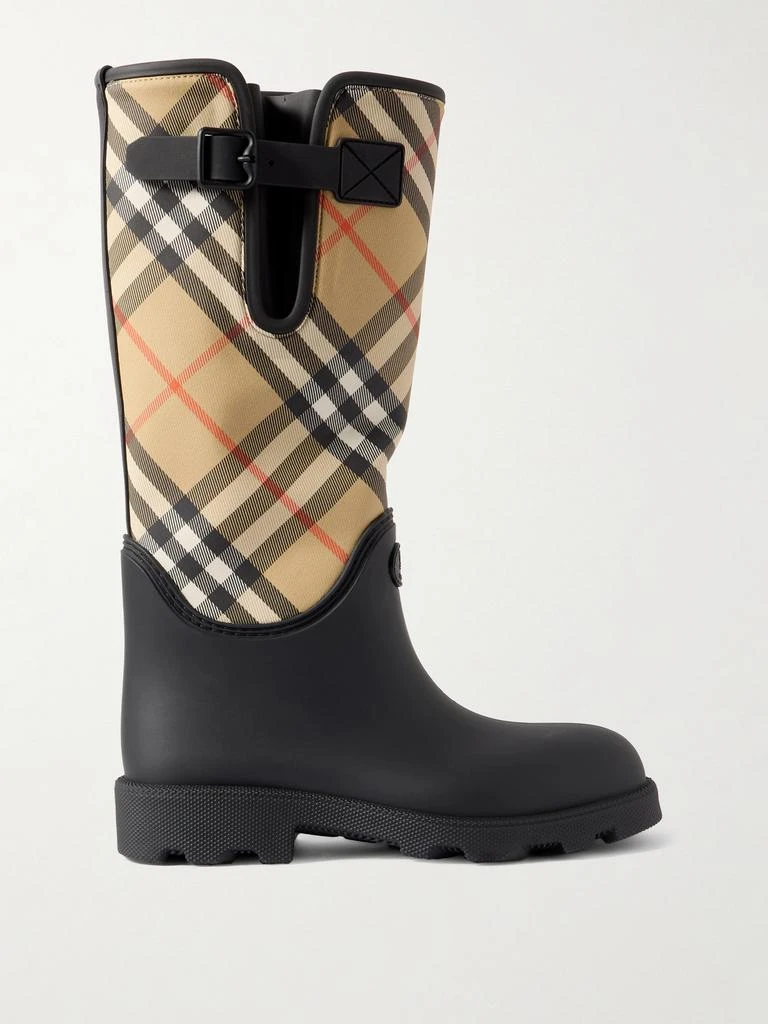 Burberry Rubber Marsh 格纹尼龙橡胶雨靴  - IT35 1