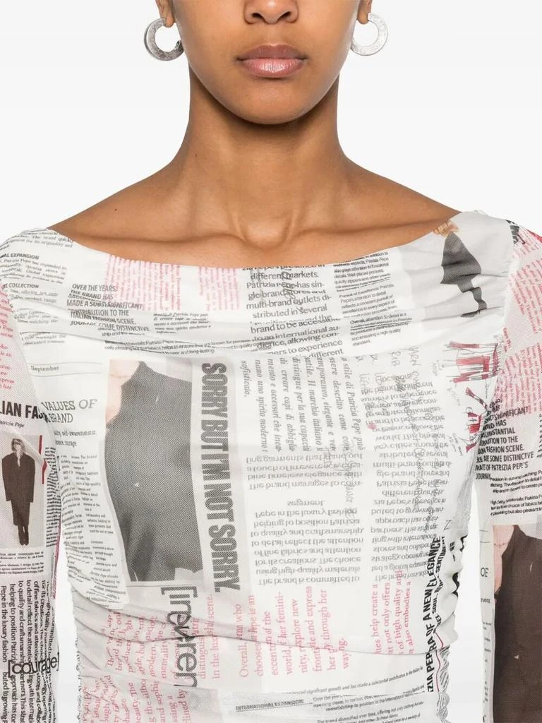 newspaper print midi dress DKNY Women's Newspaper Print Midi Skirt in DKNY Headliner