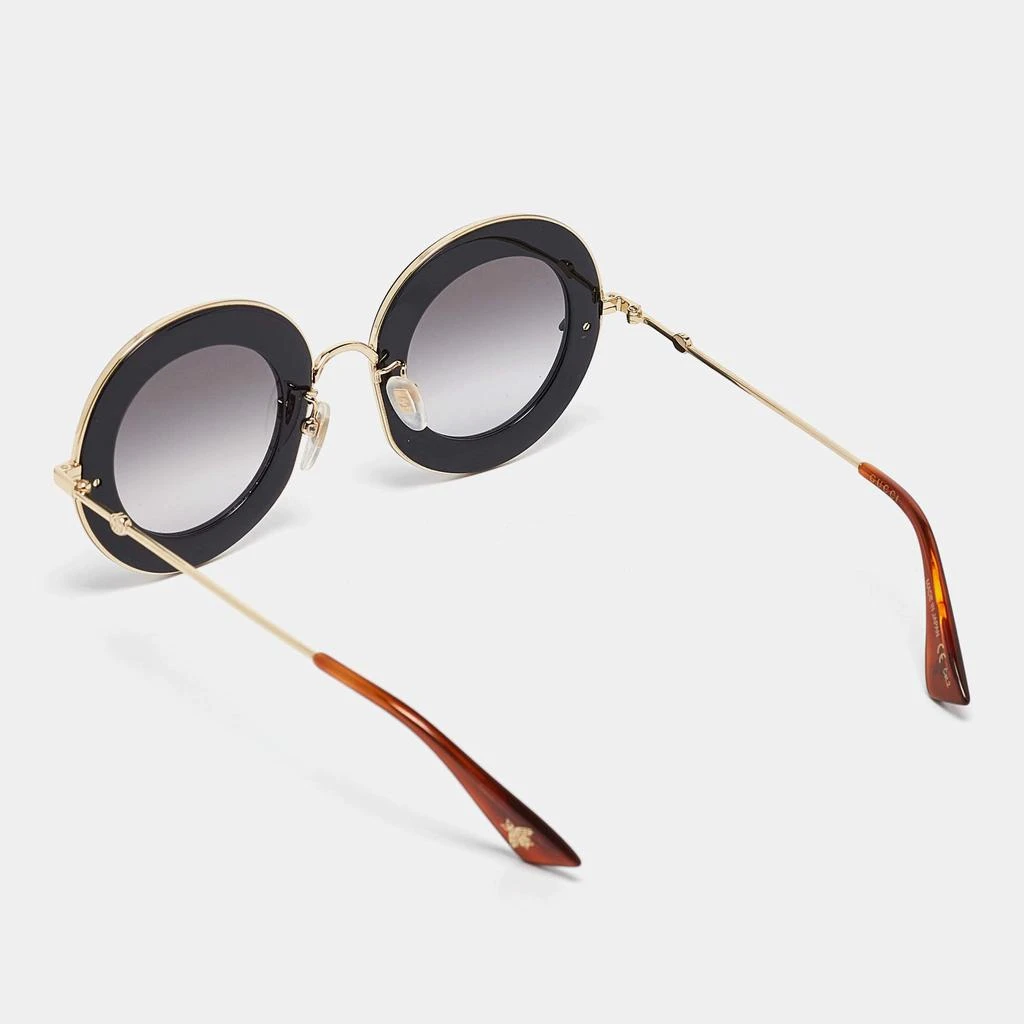 Gucci Gucci Black/Gold Gradient GG0113S L'aveugle Par Amour Round Sunglasses 3