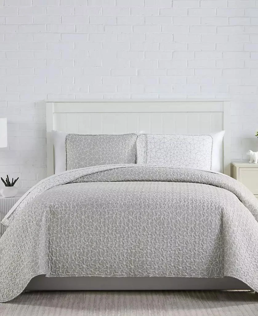 SOUTHSHORE FINE LINENS Geometric Maze 3-Pc. Quilt Set 1