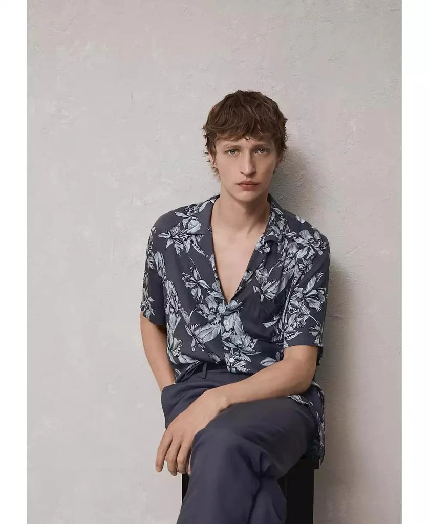 Mango Men's Hawaiian-Print Shirt 4