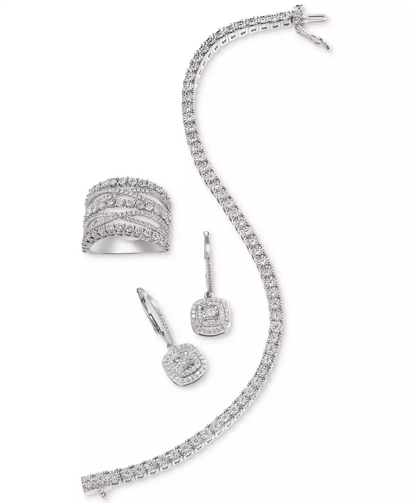 Macy's Diamond Tennis Bracelet (1 ct. t.w.) in Sterling Silver, 14k Gold-Plated Sterling Silver or 14k Rose Gold-Plated Sterling Silver 5