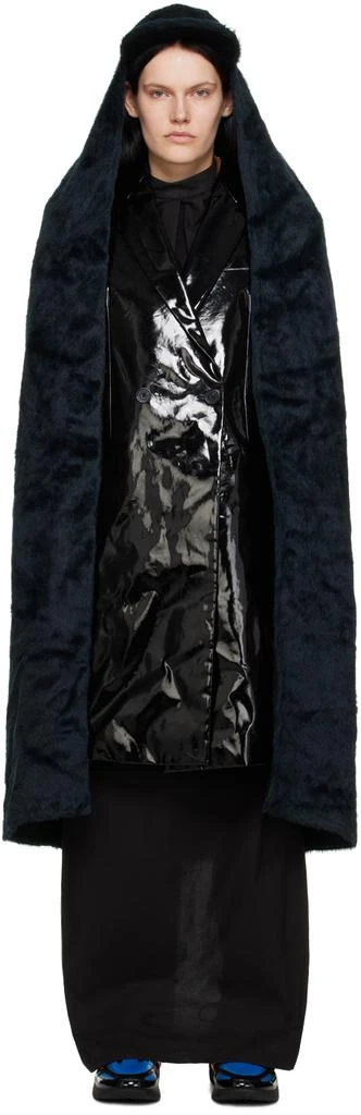 RAF SIMONS Navy Cape Cap 1