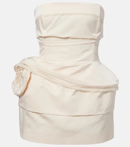 Magda Butrym Cotton and silk corset dress 1