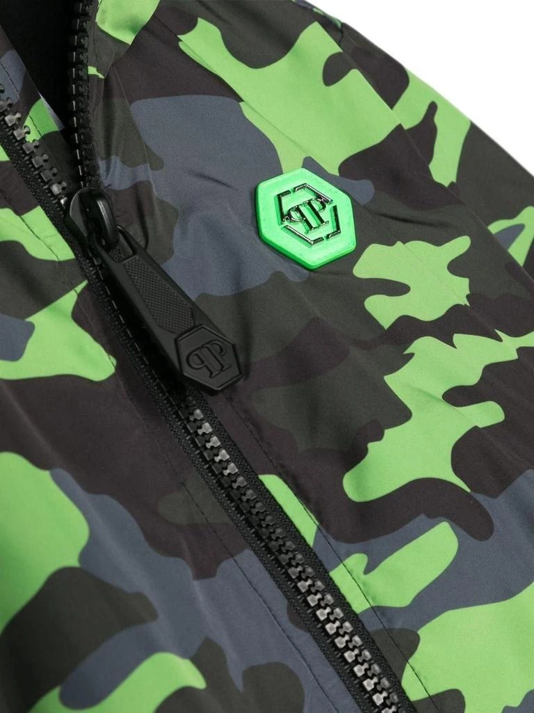 Philipp Plein Philipp Plein Junior Skull-Print Camouflage Jacket 3