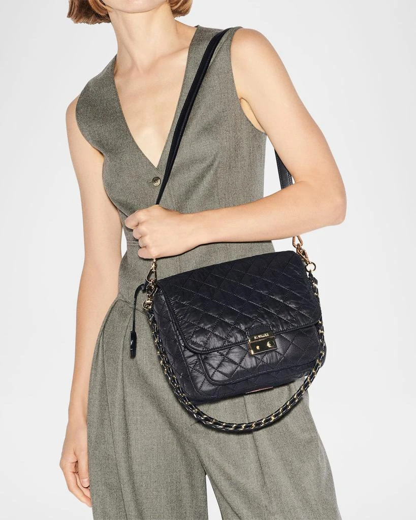 MZ Wallace Crosby Lock Medium Quilted Nylon Crossbody Bag 2