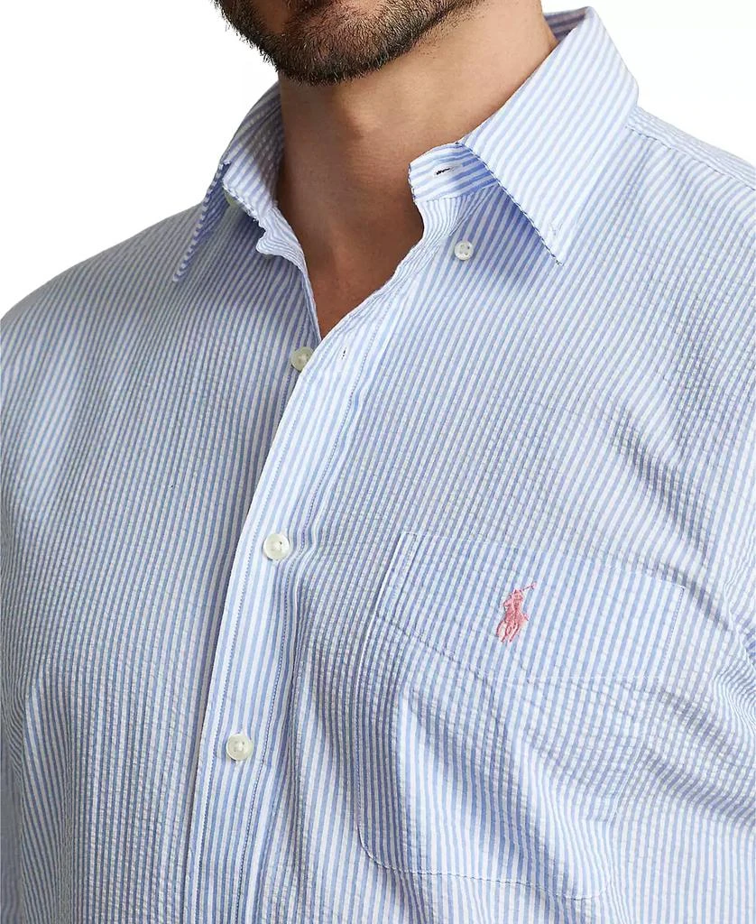Ralph Lauren Men's Big & Tall Seersucker Shirt 6