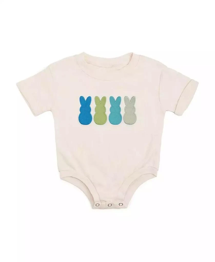 Sweet Wink Baby Boys Peeps Embroidered Patch Easter Short Sleeve Romper