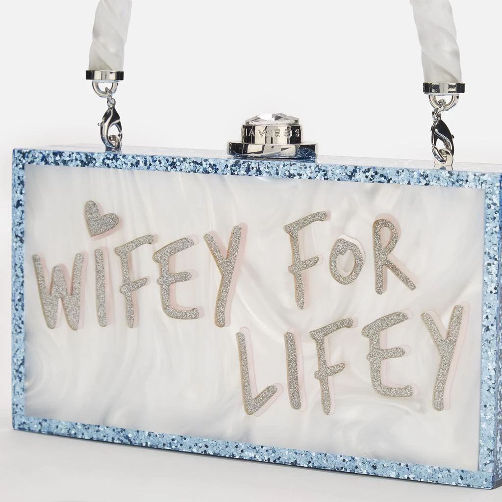 Sophia Webster Sophia Webster Cleo Wifey For Lifey Acrylic Clutch Bag 4