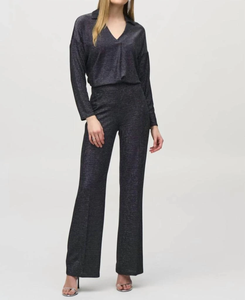 JOSEPH RIBKOFF Blouse In Black Silver 1