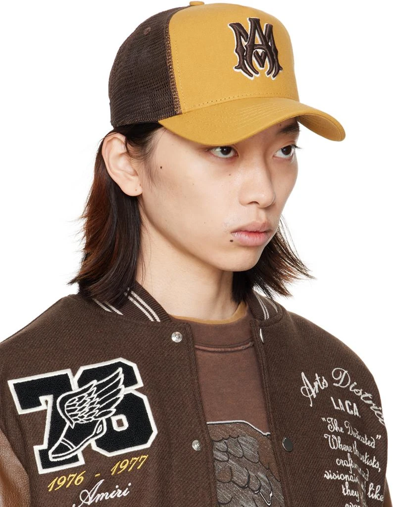 AMIRI Yellow & Brown MA Trucker Cap 2
