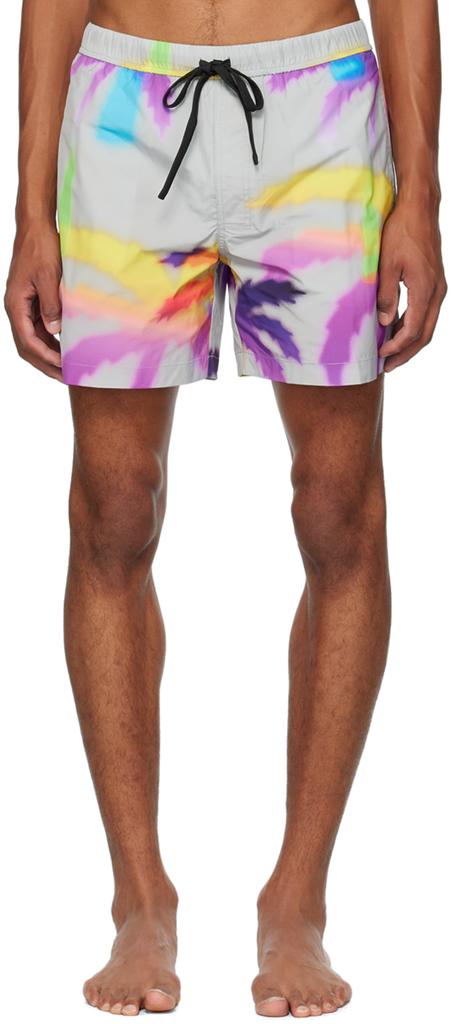 Double Rainbouu Gray Night Swim Shorts
