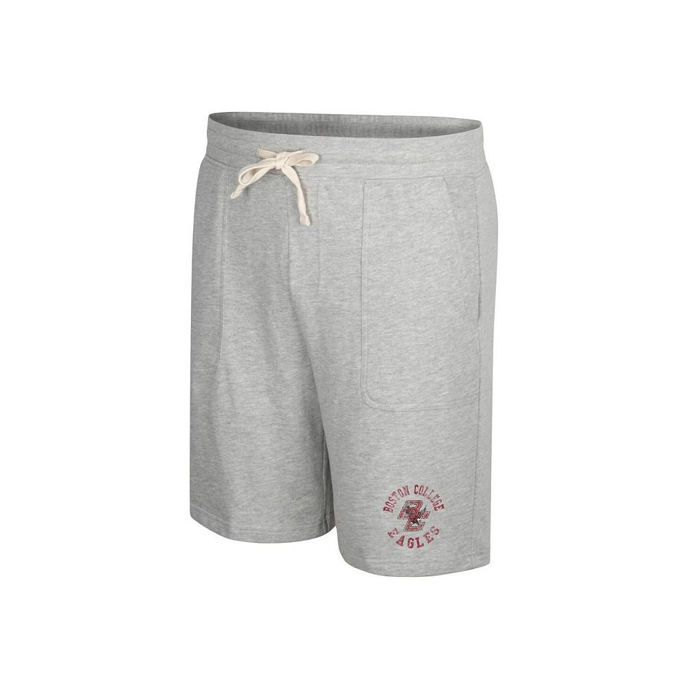 Colosseum Men's Heather Gray Boston College Eagles Love To Hear This Terry Shorts