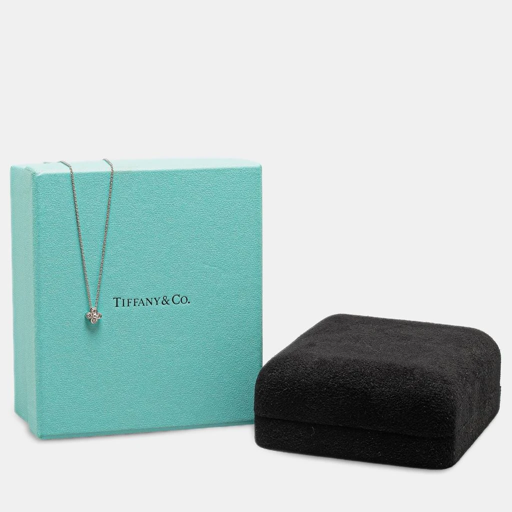 Tiffany & Co. Tiffany & Co. Platinum Flower Bezel Diamond Pendant Necklace 5