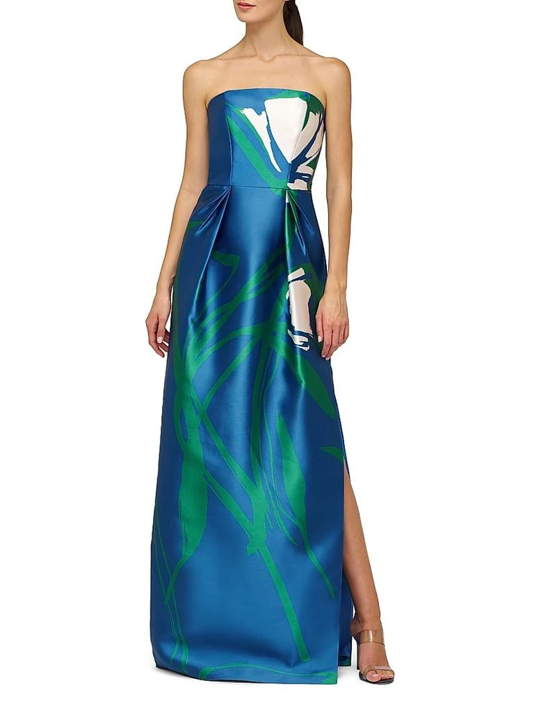 Kay Unger Marisol Strapless Mikado Column Gown 3