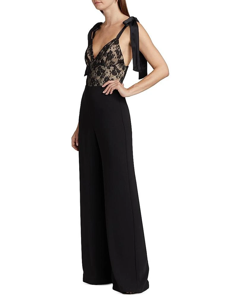 Amanda Uprichard Audrielle Lace Bow Jumpsuit 4