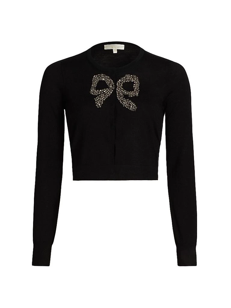 LOVESHACKFANCY Modine Embellished Bow Cardigan 1