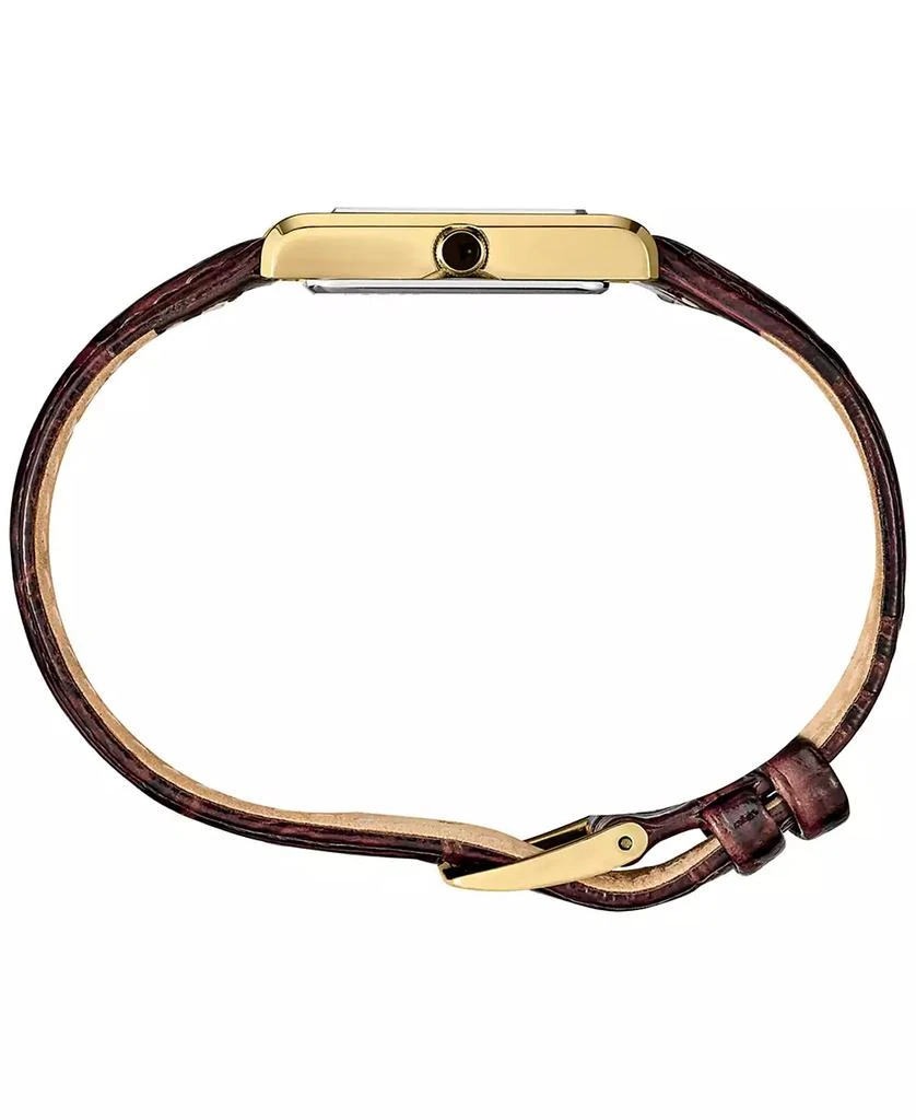 Seiko Women's Essentials Brown Leather Strap Watch 19mm 2
