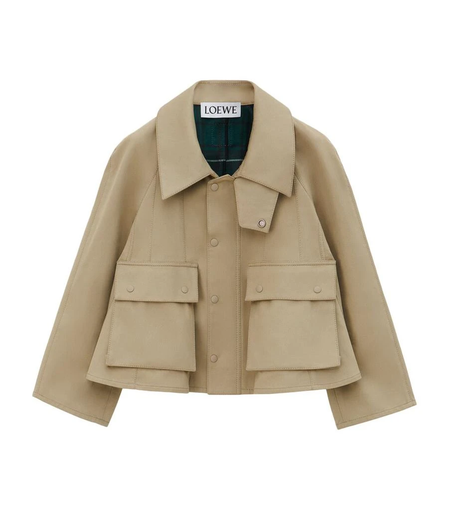 Loewe Cotton Gabardine Trapeze Jacket 1