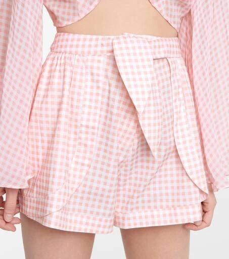 Alexandra Miro Natalia gingham cotton shorts 4