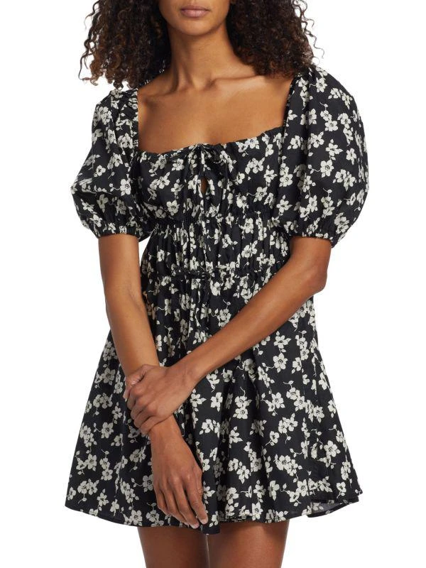 Ralph Lauren Floral Puff Sleeve Mini Dress 1