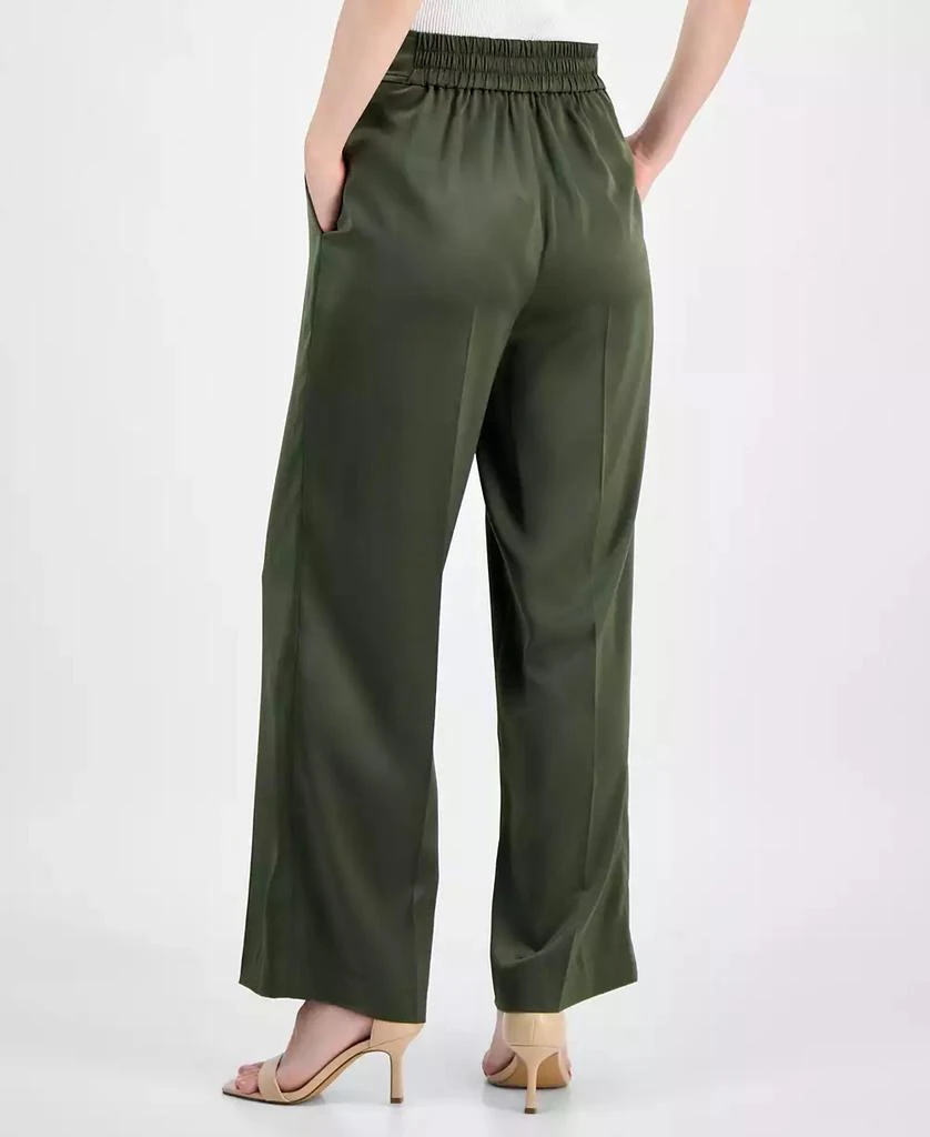 Anne Klein Petite Belted High Rise Pull-On Pants 2