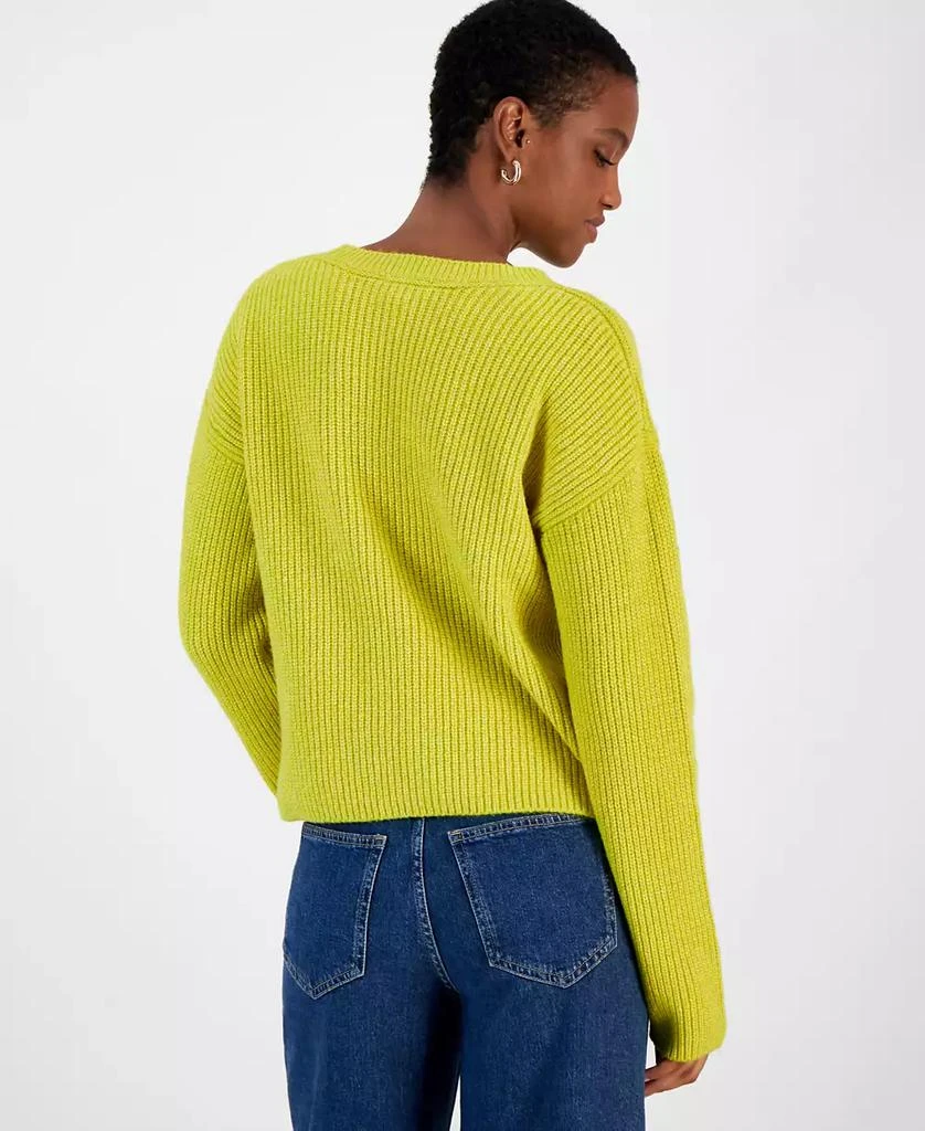 On 34th Women's Chunky-Knit Crewneck Sweater, Created for Macy's 2
