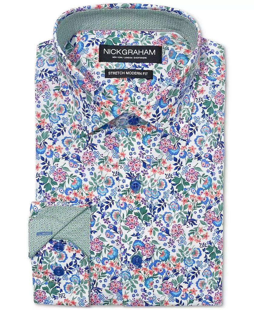 Nick Graham Men's Botanical Floral Dress Shirt