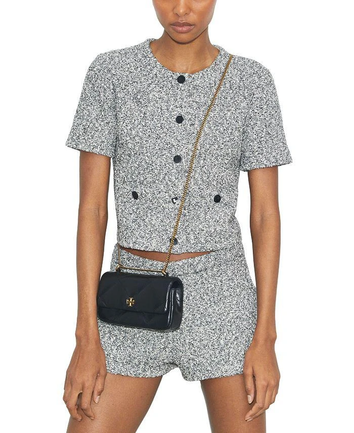 Tory Burch Mini Kira Diamond Quilted Leather Flap Bag 3