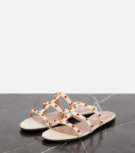 Valentino Rockstud leather sandals 4