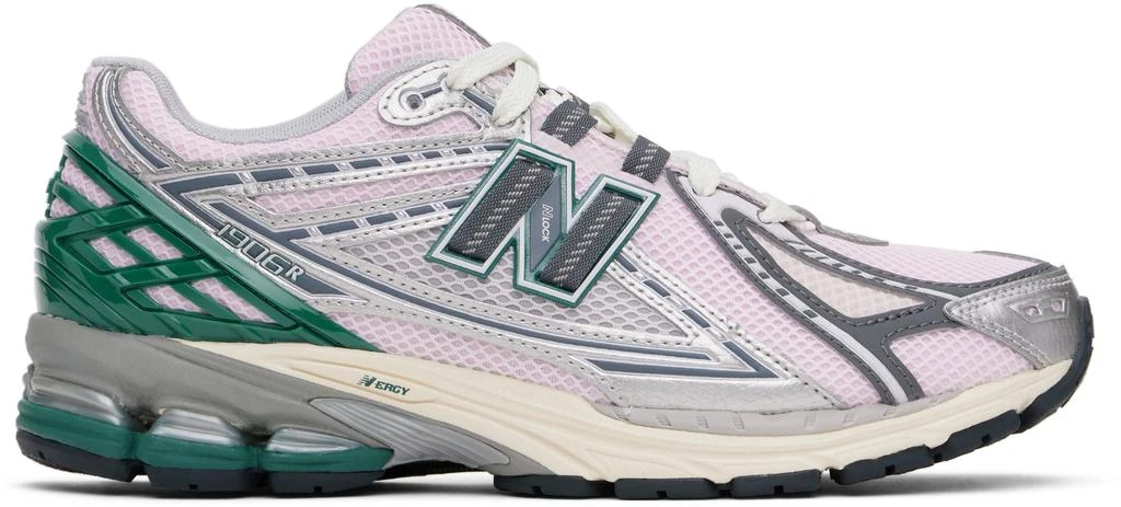 New Balance Pink & Silver 1906R Sneakers 1