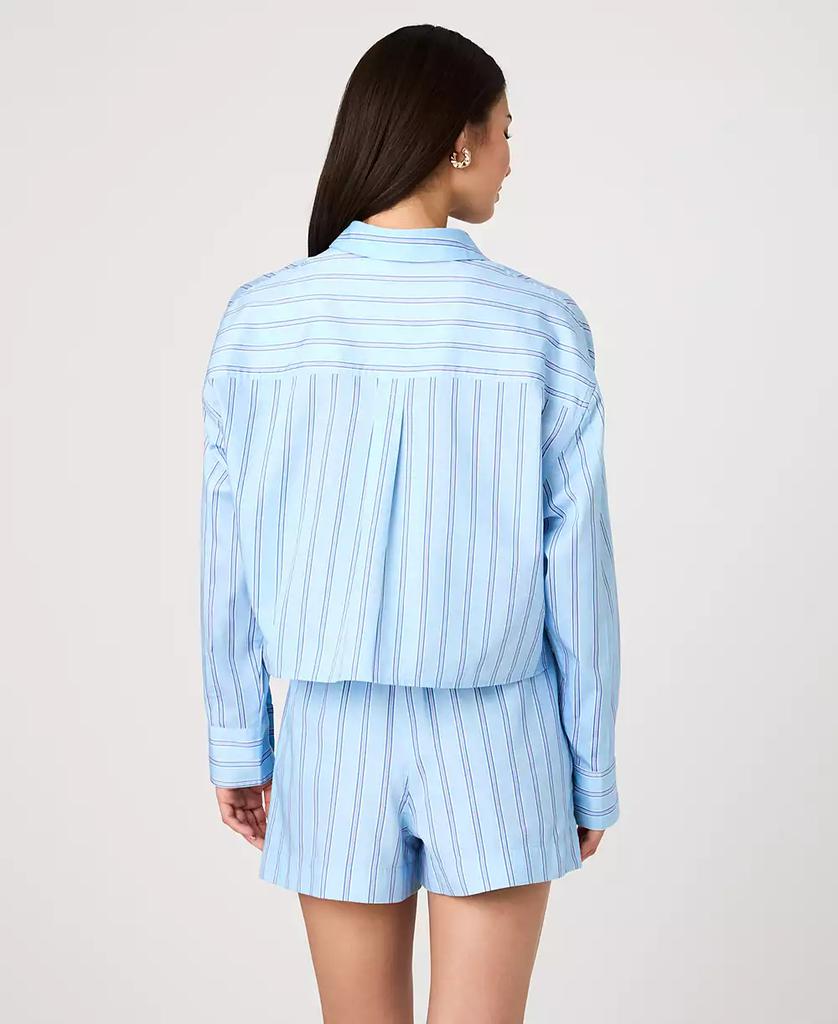 French Connection Women's Lorenzo Striped Cropped Shirt