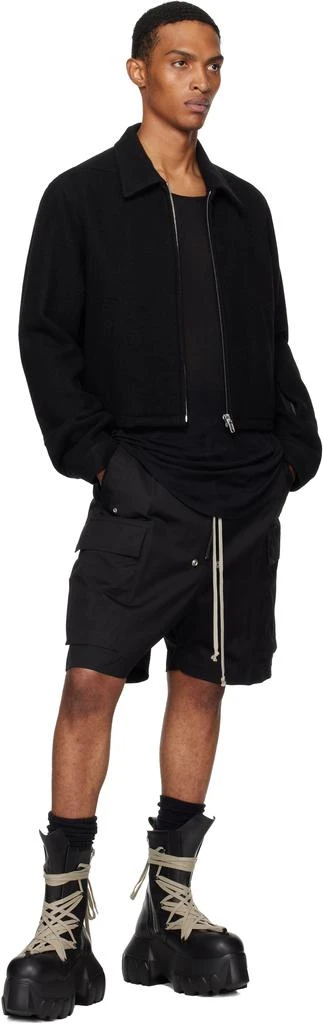 Rick Owens Black Concordians Cargobela Shorts 4