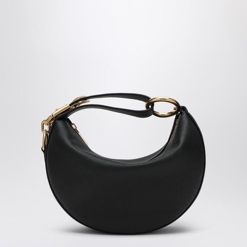 ショルダーバッグ・ポシェット Valentino Garavani Leather Small Go-Hobo Shoulder Bag Valentino Garavani Small Go-hobo Bag In Black Leather