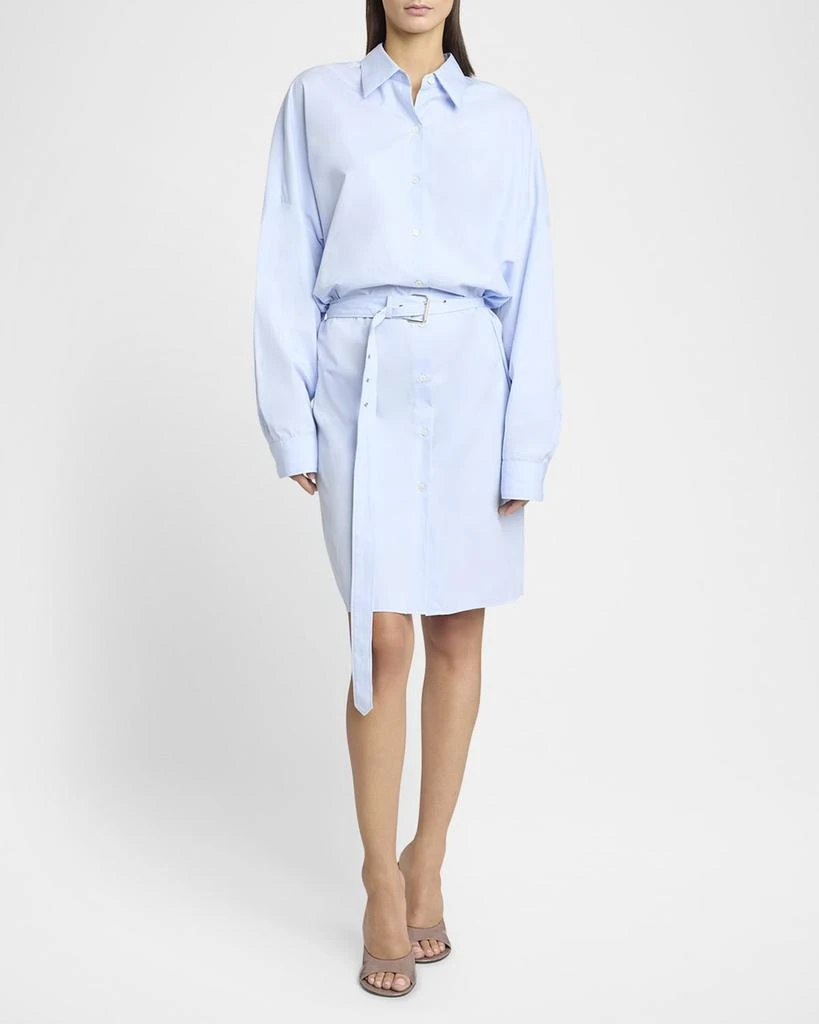 Dries Van Noten Dindi Belted Long-Sleeve Shirtdress 2