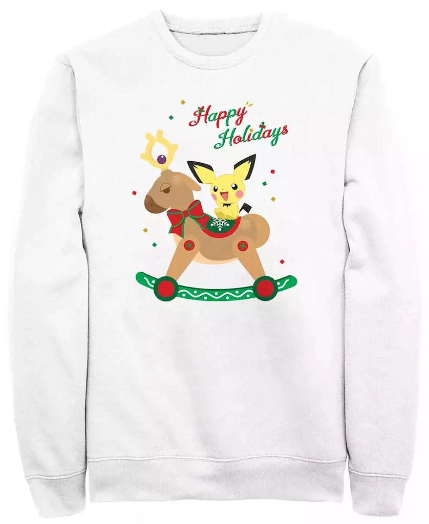 FIFTH SUN Men's Rockin Reindeer Crew Fleece Pullover Sweatshirt 1