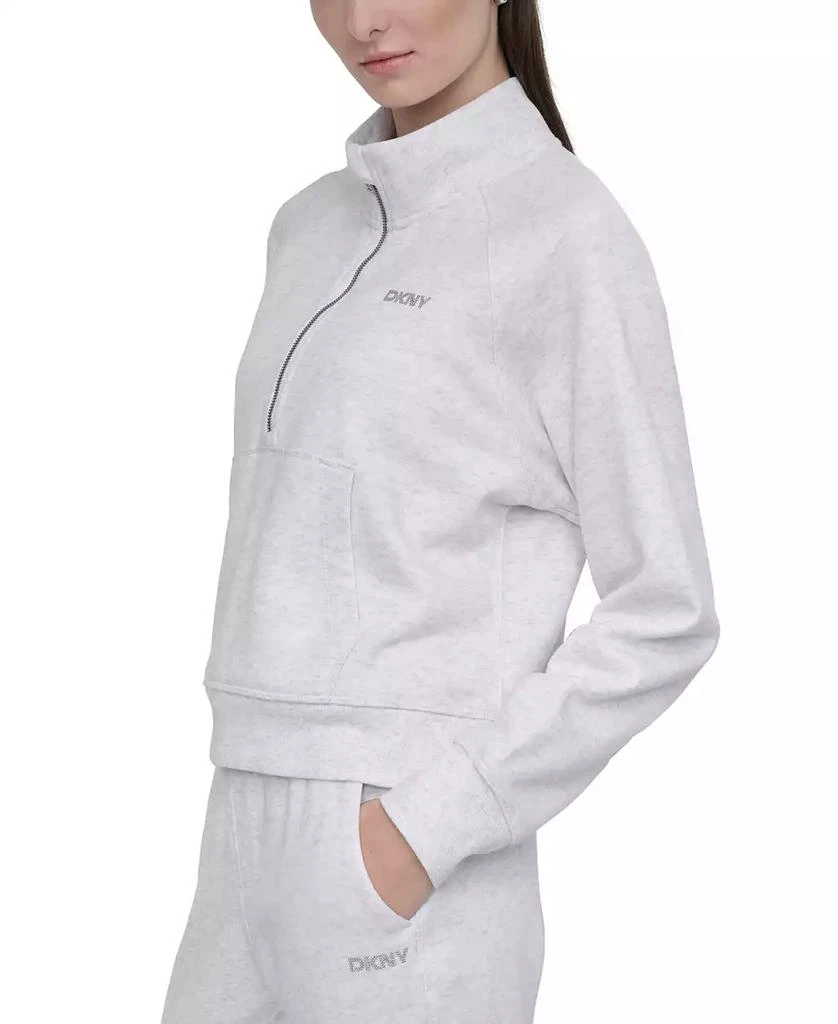 DKNY Women's Studded-Logo Half-Zip Sweatshirt 7