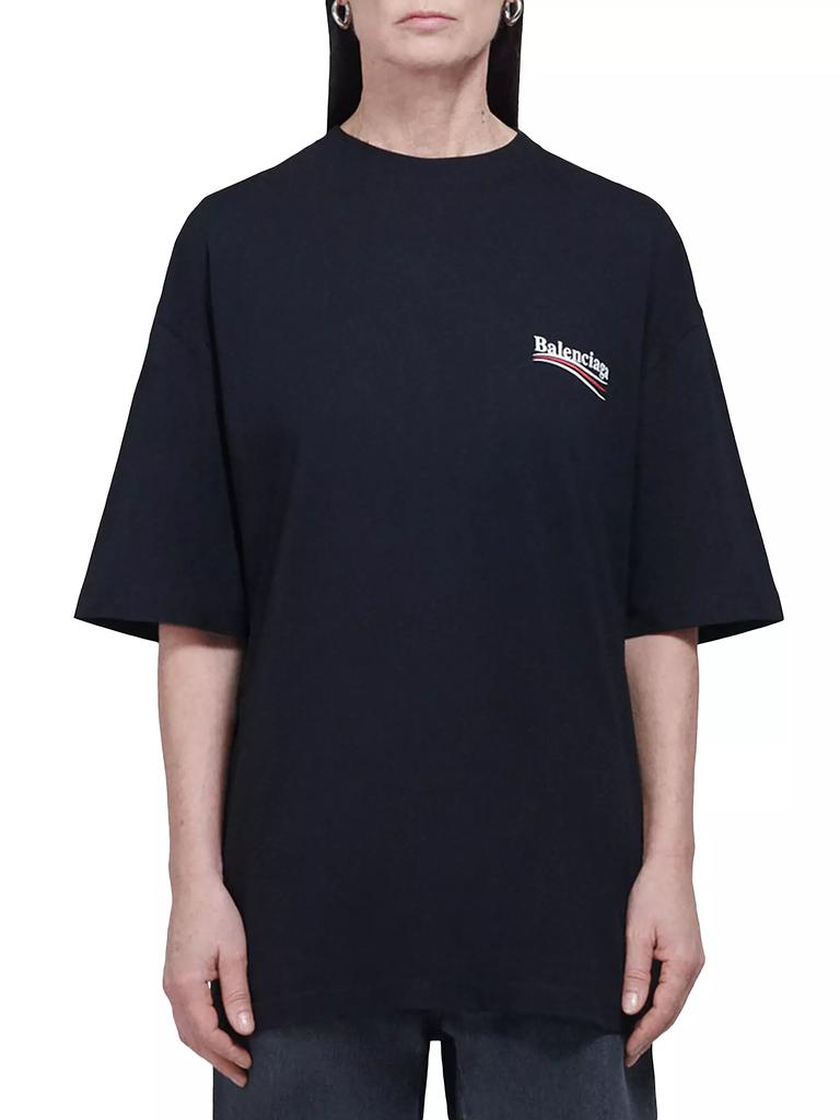 Balenciaga Political Campaign T-Shirt Large Fit BLACK X