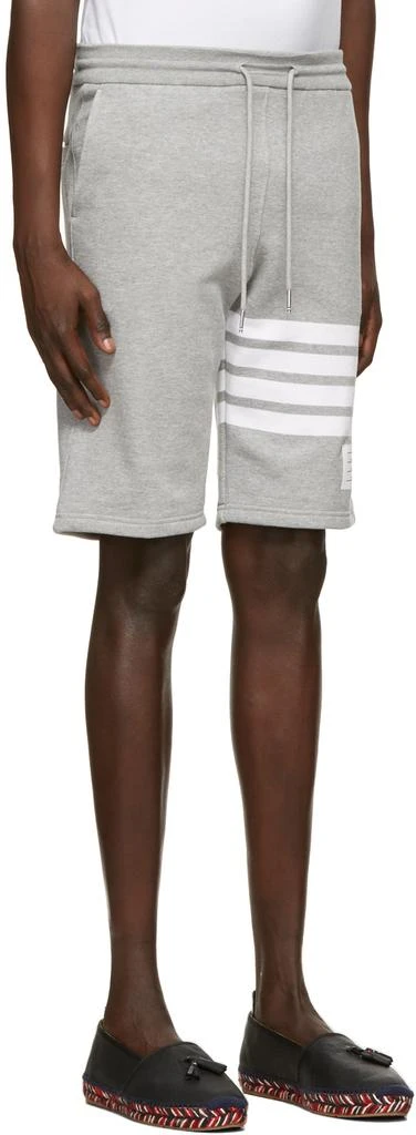 Thom Browne Grey Engineered 4-Bar Shorts 2