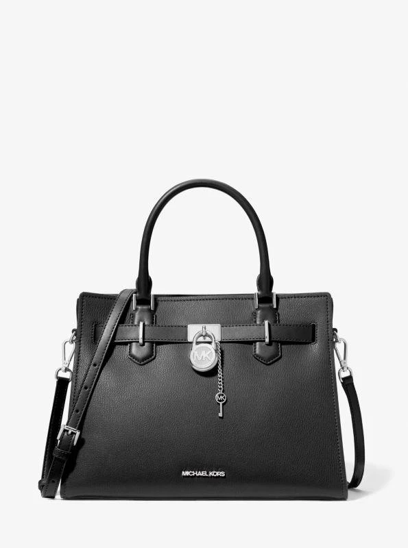 michael_kors Hamilton Medium Leather Satchel 1